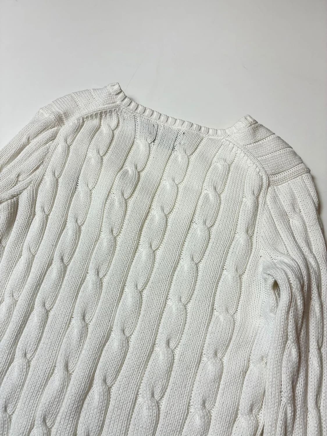 폴로 랄프로렌 화이트 탭 신형 꽈배기 니트 PN8120 상품이미지5