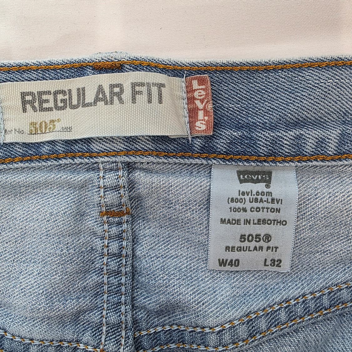 [W40L32]00s 리바이스 505 레귤러핏 데님 팬츠 상품이미지4