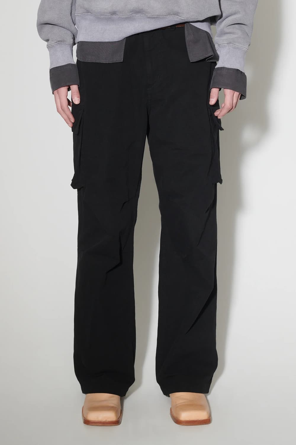 아워레가시 마운트 카고 팬츠 블랙 캔버스 48사이즈 상품이미지1