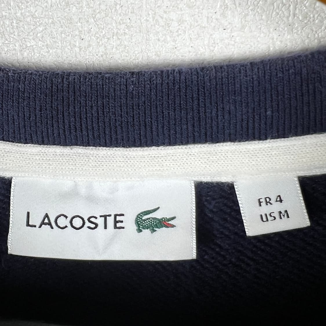 라코스테 남성 스트라이프 코튼 니트 맨투맨 4호 상품이미지4