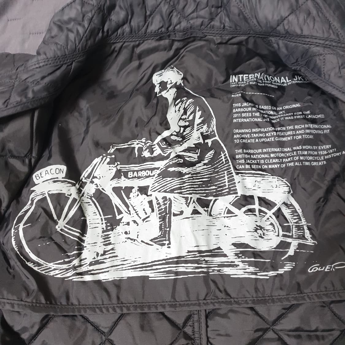 바버 인터내셔널 바이커 퀼팅 자켓 상품이미지6
