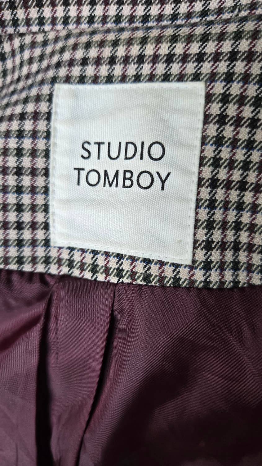 스튜디오톰보이 체크트렌치코트 상품이미지4