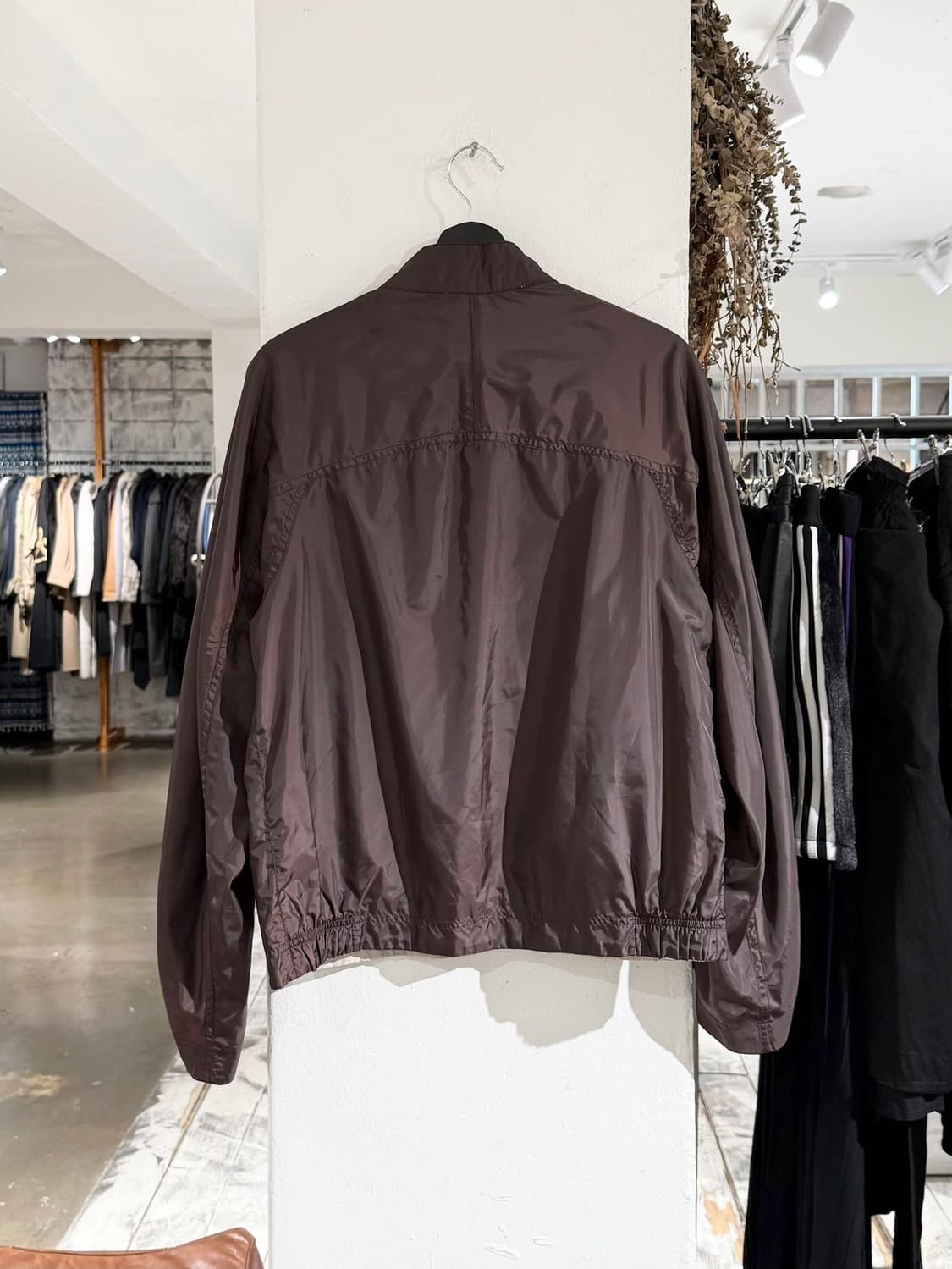 베르사체 컬렉션 아이보리 브라운 리버시블 폴리 자켓 상품이미지8