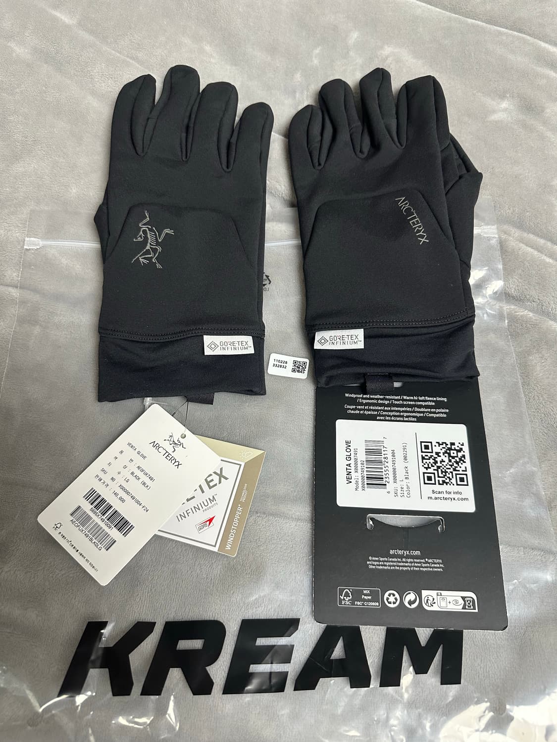 아크테릭스 벤타 글러브 장갑 블랙L사이즈 상품이미지1