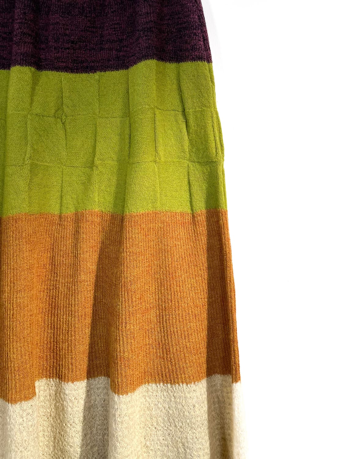 빈티지 울 니트 롱 스커트 상품이미지4