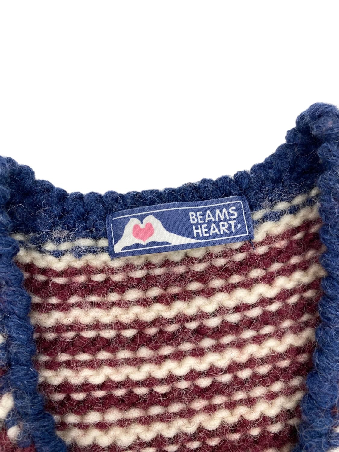 빔즈 하트 울 니트 베스트 상품이미지5