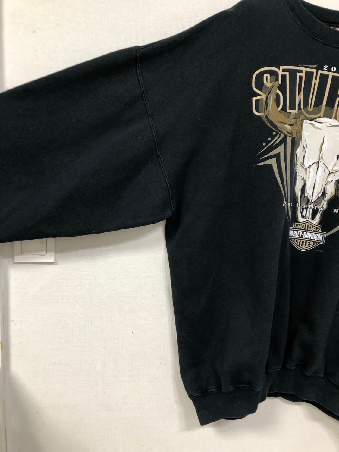 할리데이비슨 빈티지 양면 프린팅 스웻셔츠 맨투맨 _ 블랙 상품이미지5