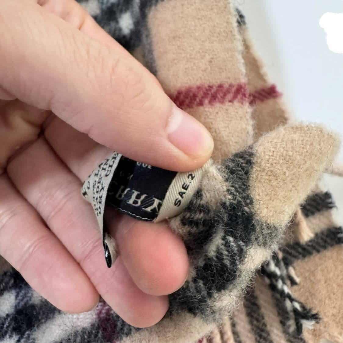 정품 버버리 노바체크 베이지 머플러 상품이미지6