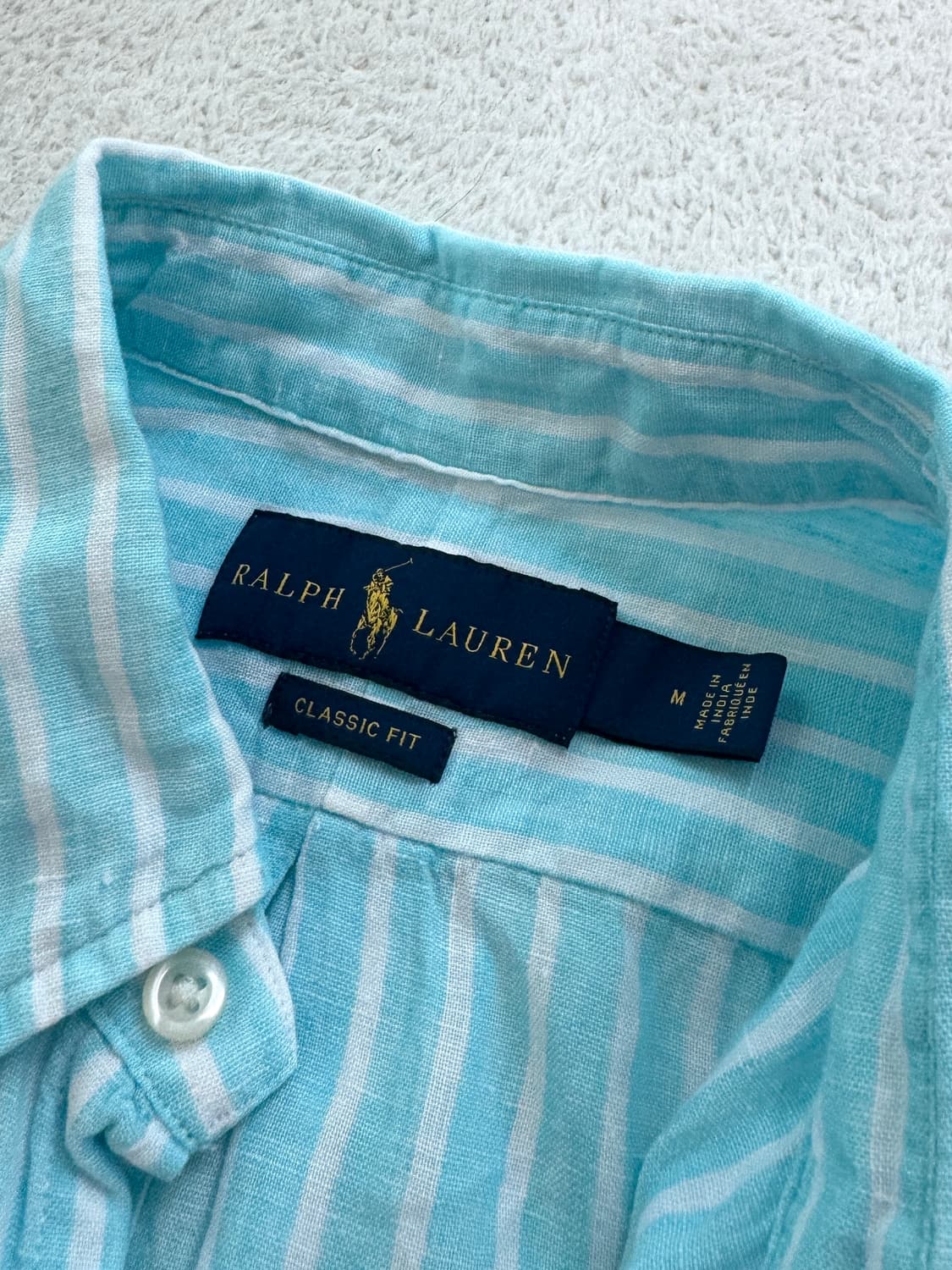 폴로 스트라이프 린넨 셔츠 상품이미지4