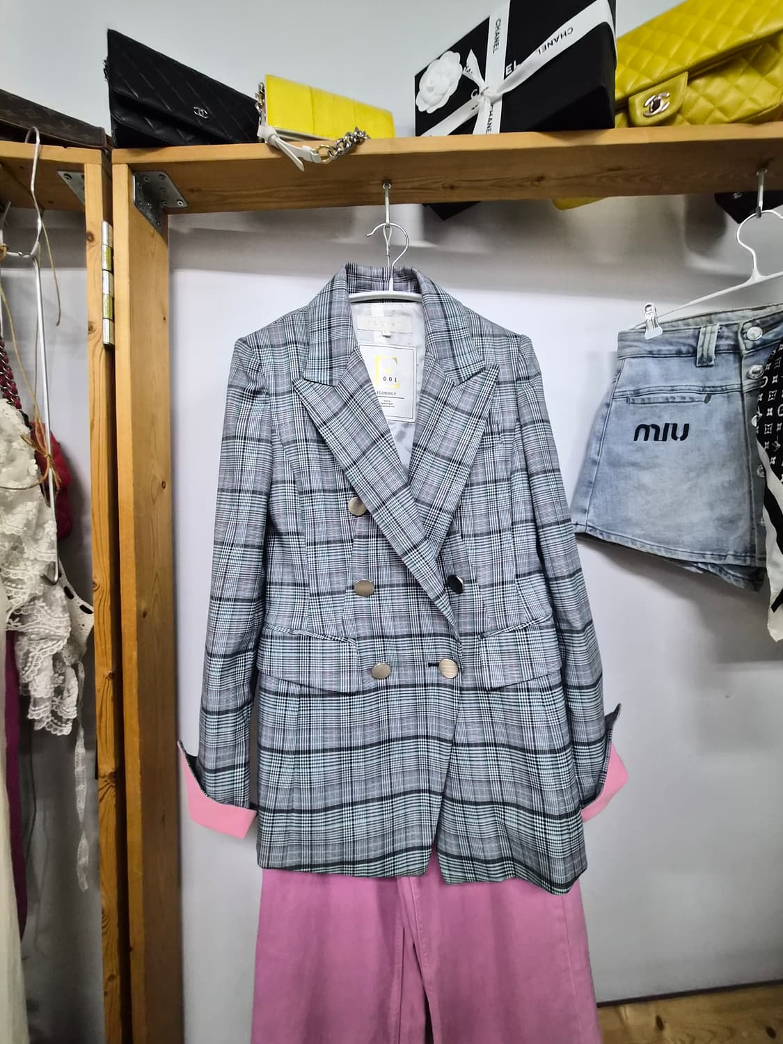 에고이스트 체크자켓 상품이미지1