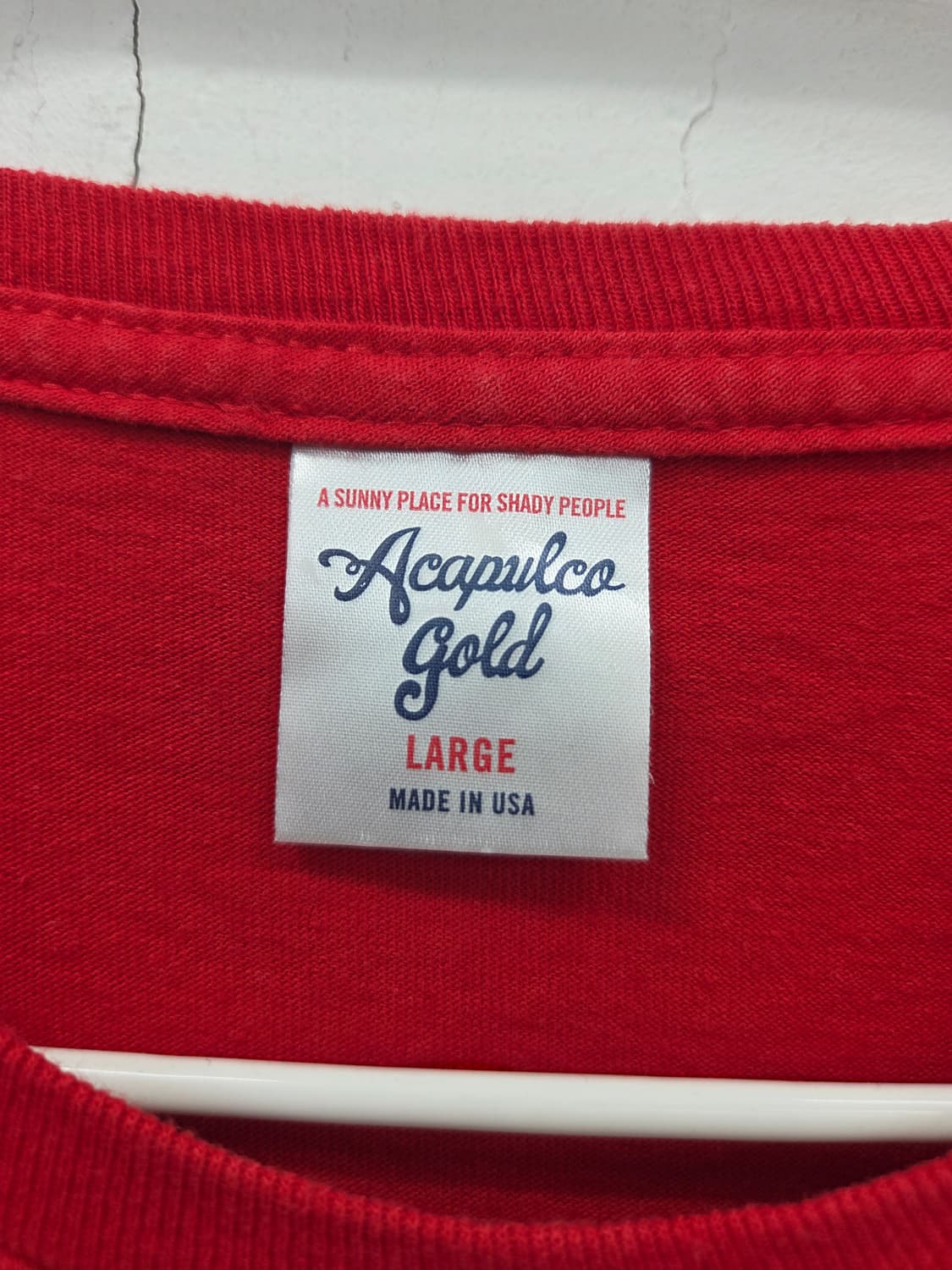 L 아카폴코 골드 Acapulco Gold 레드 프린팅 반팔 티셔츠 상품이미지2