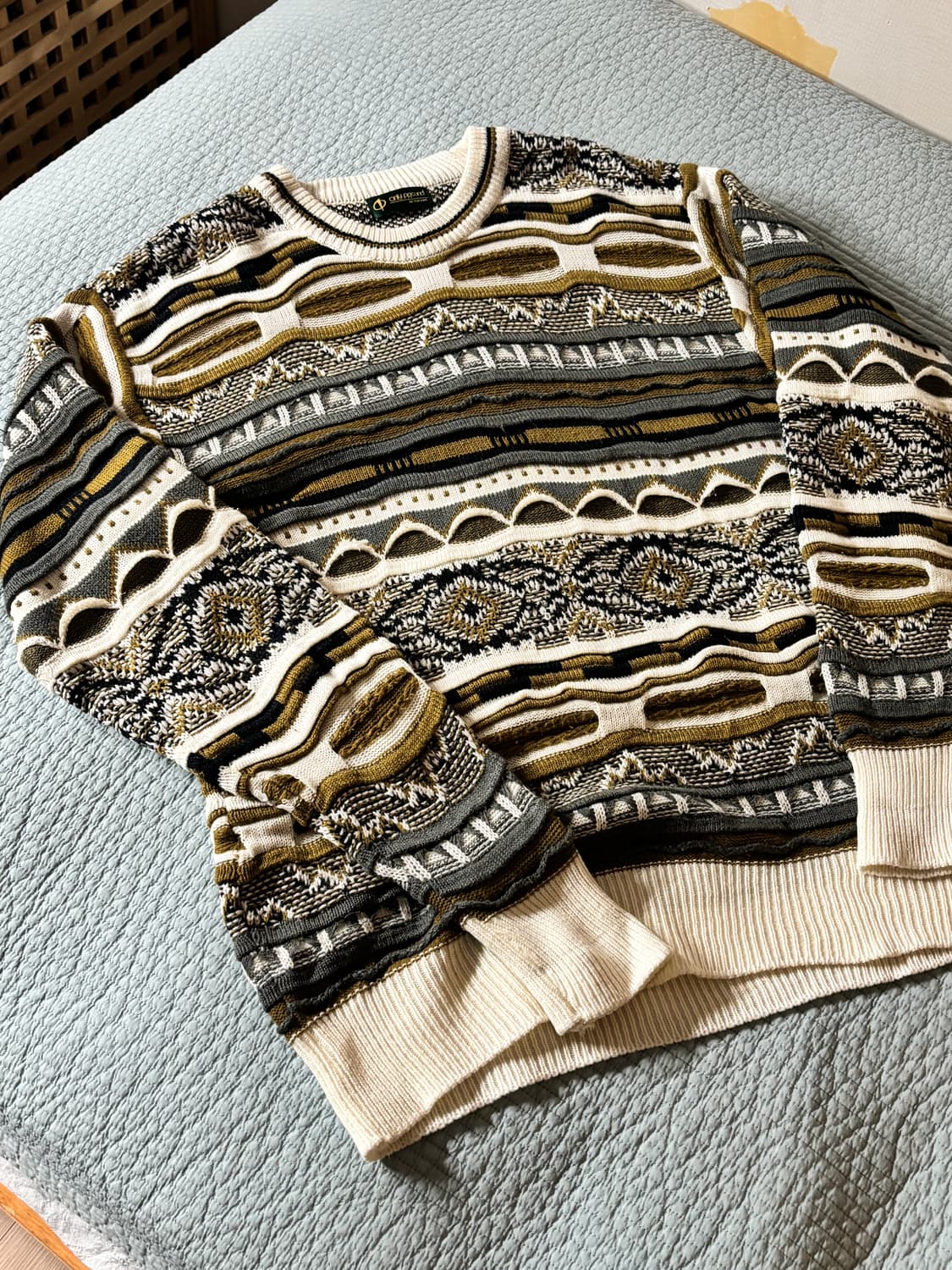 Christiano 패턴 니트 스웨터 상품이미지1