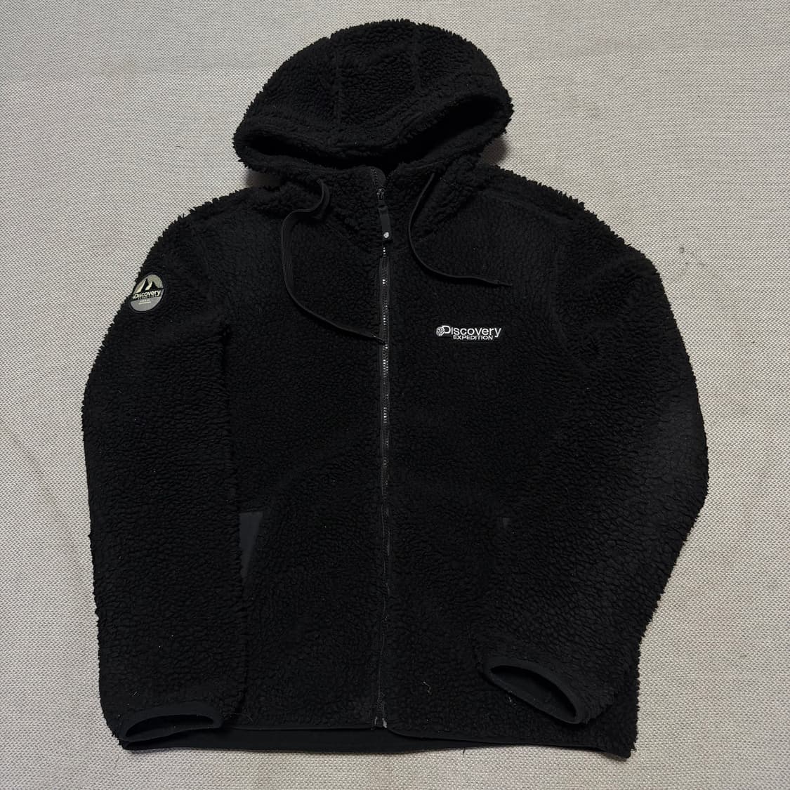 디스커버리 뽀글이 플리스 후드집업 상품이미지1