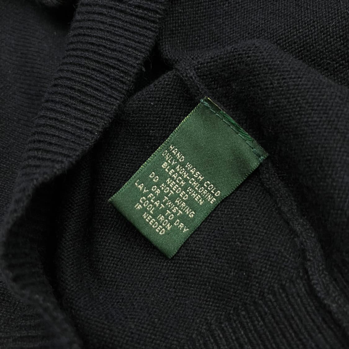 폴로 랄프로렌 네이비 자수로고 네이비 폴라 니트 S 상품이미지5