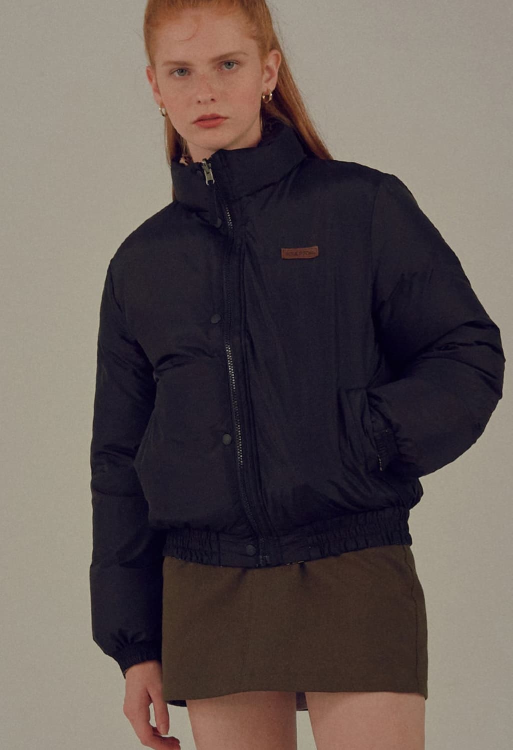 스컬프터 호피 리버시블 패딩 상품이미지1