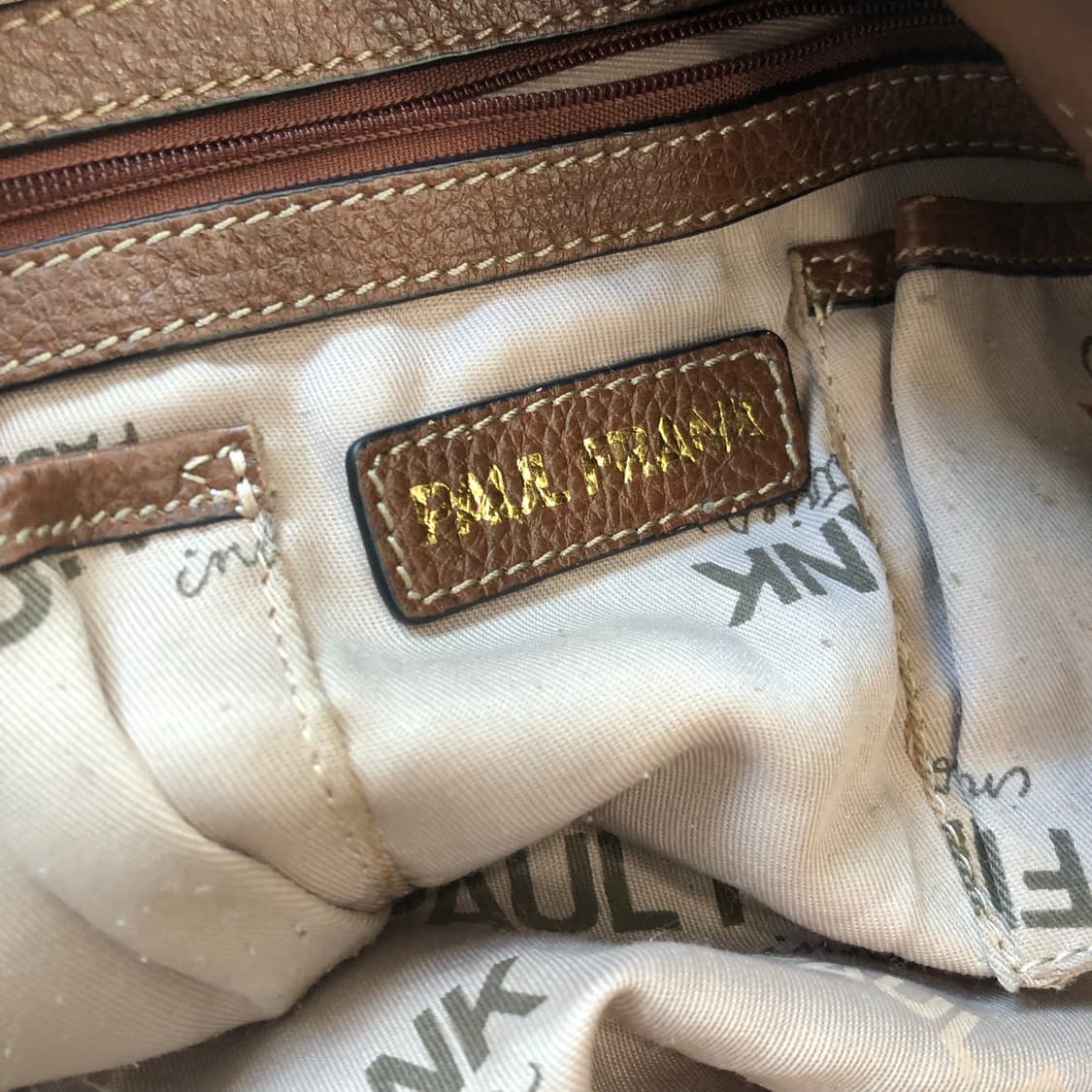 폴프랭크 브라운 가죽 토트 숄더백 상품이미지6