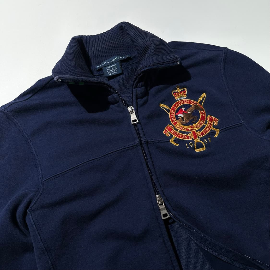 폴로 랄프로렌 기마 크레스트 로고 투웨이 집업 코튼 자켓 상품이미지4