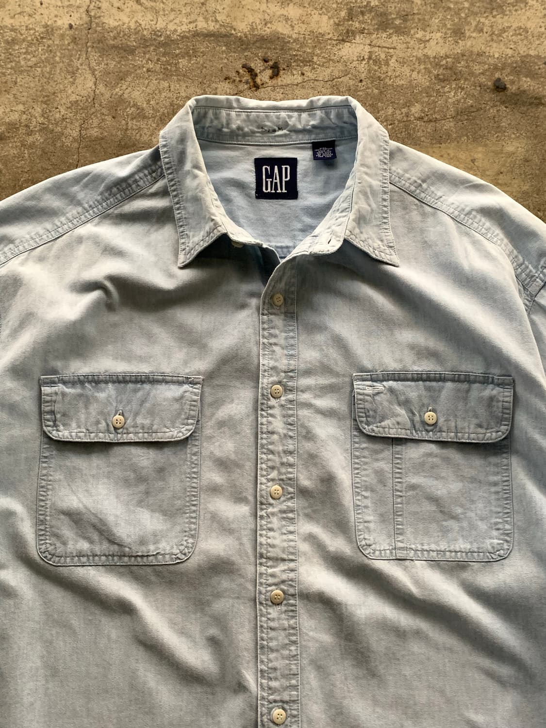 올드 갭 샴브레이 워크 셔츠 상품이미지2