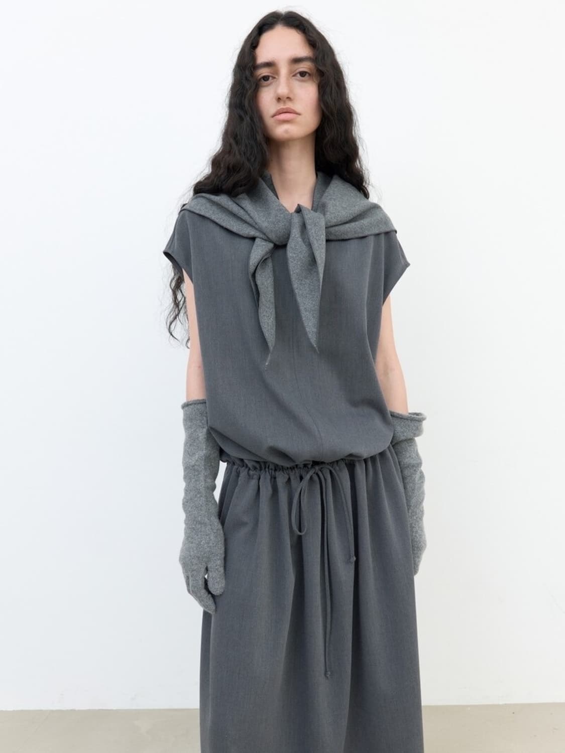 [새상품] 에토스 waist banded dress 상품이미지4