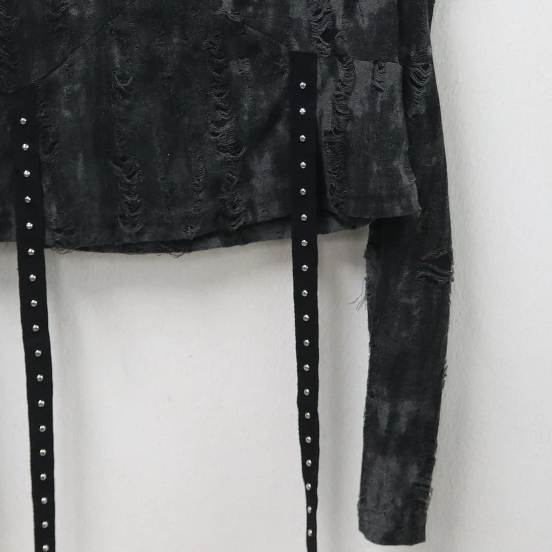  후드 오프숄더 긴팔티셔츠  67061 상품이미지4