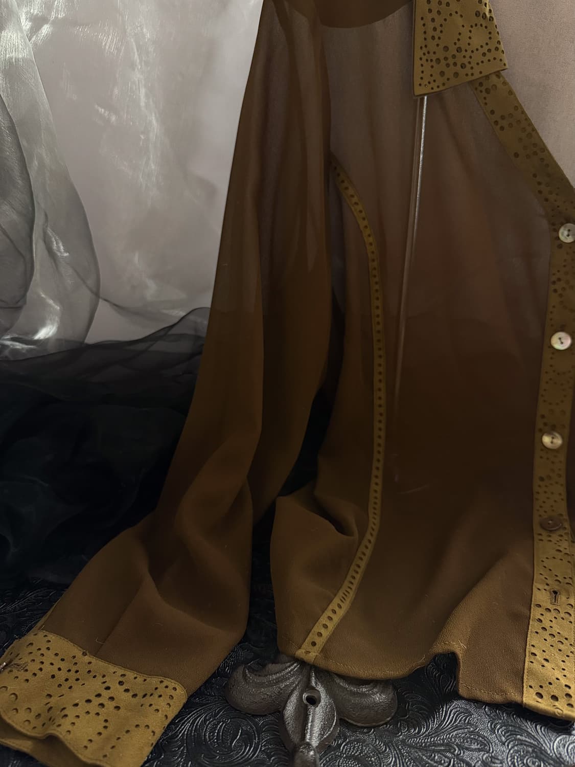 Suede Punching See-Through Shirt 0099 상품이미지5