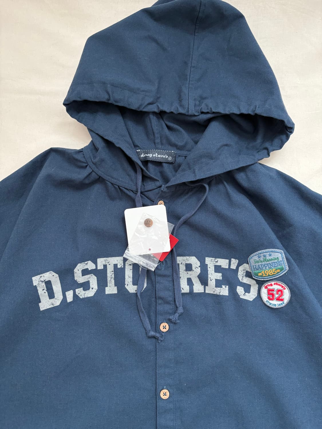 vintage lettering hooded shirt 상품이미지3