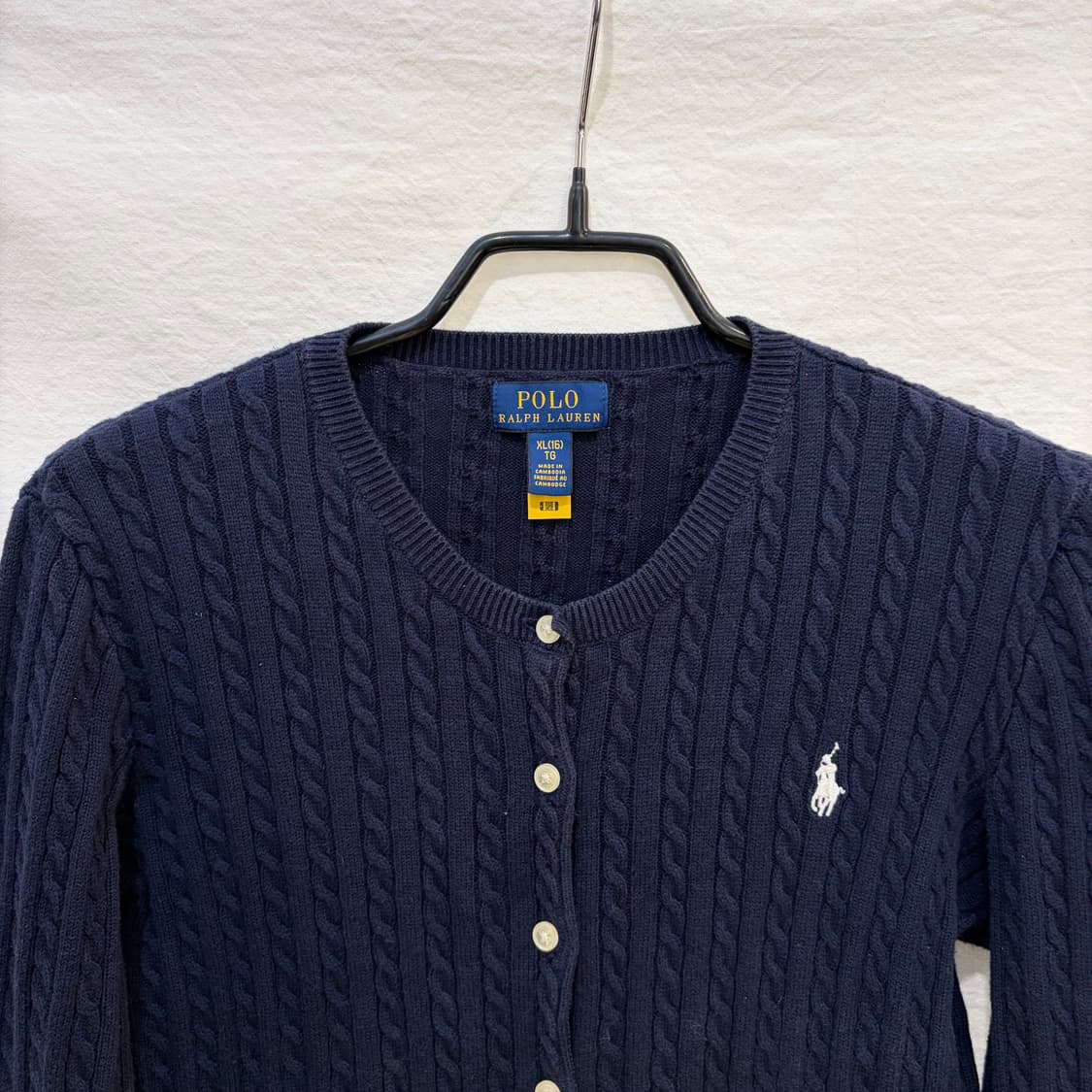 폴로 랄프로렌 꽈배기 니트 가디건 상품이미지2