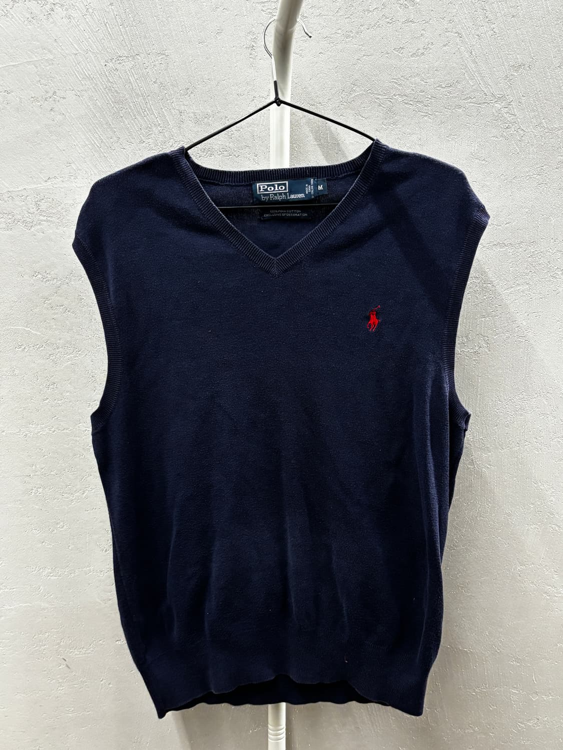 폴로 랄프로렌 니트 베스트 네이비 M 상품이미지2
