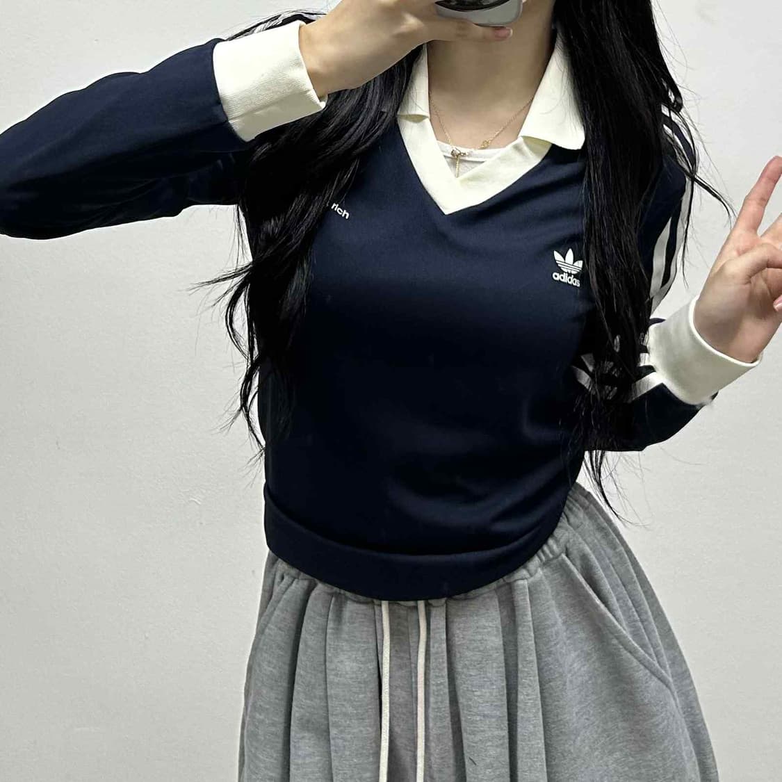 아디다스 x 스포티 앤 리치 신형 롱슬리브 풋볼 져지(M) 상품이미지1