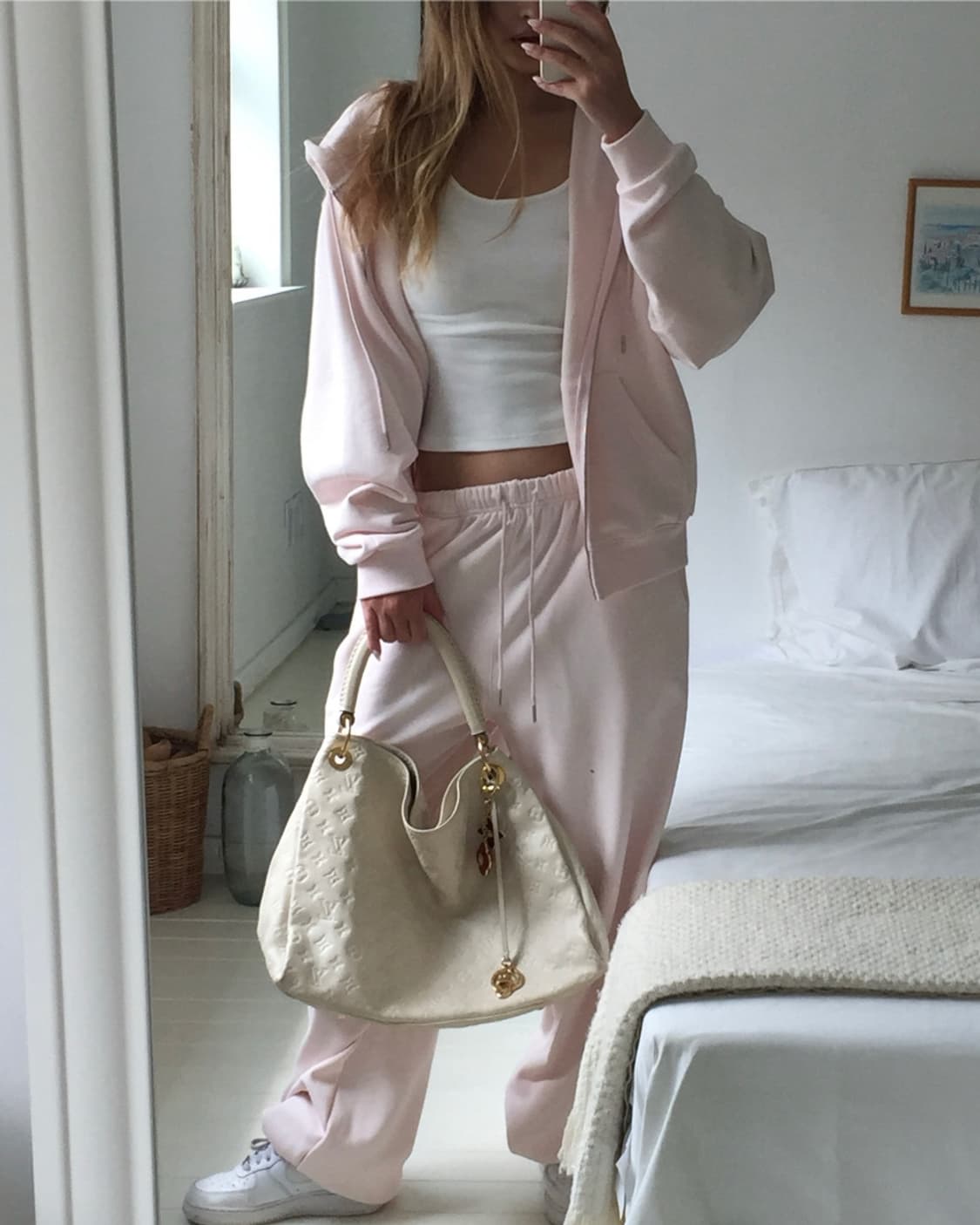 핀터레스트 무드 hoodie zip up (baby pink) 상품이미지4