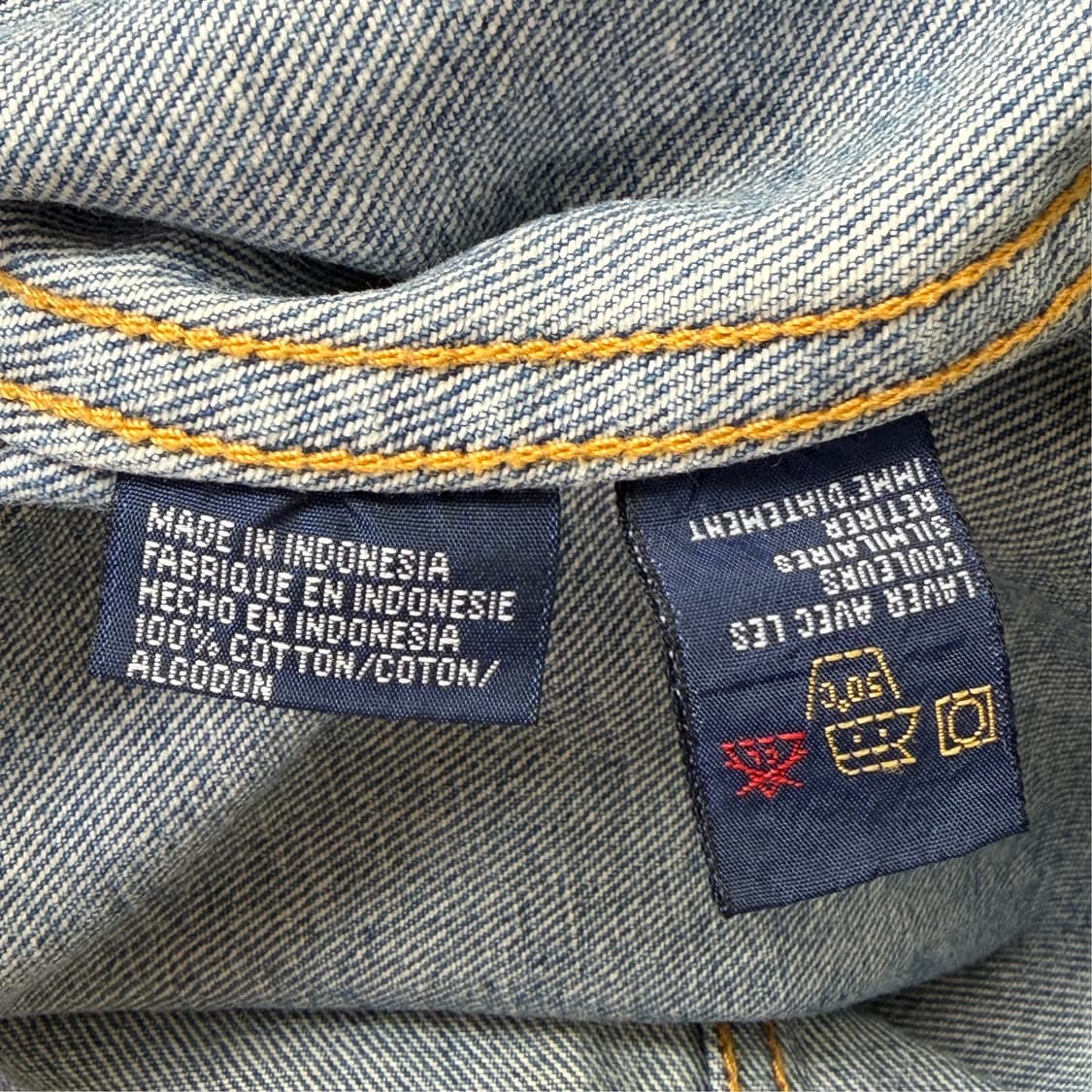 [S] 90s 타미힐피거 올드스쿨 데님자켓 상품이미지9