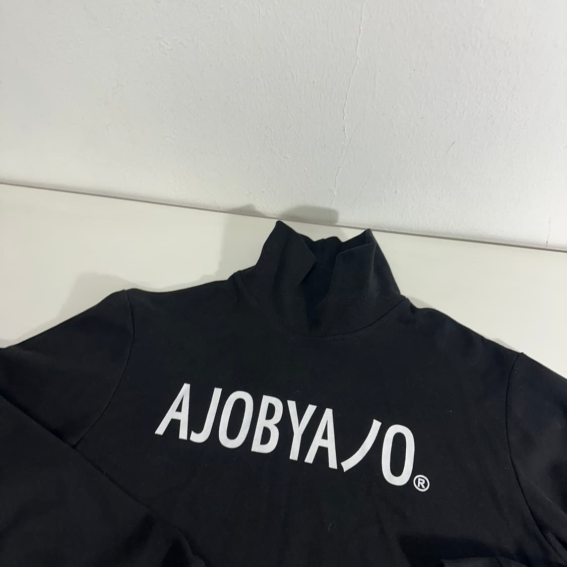 OS 아조바이아조 블랙 OG로고 목폴라 터틀넥 롱슬리브 상품이미지1