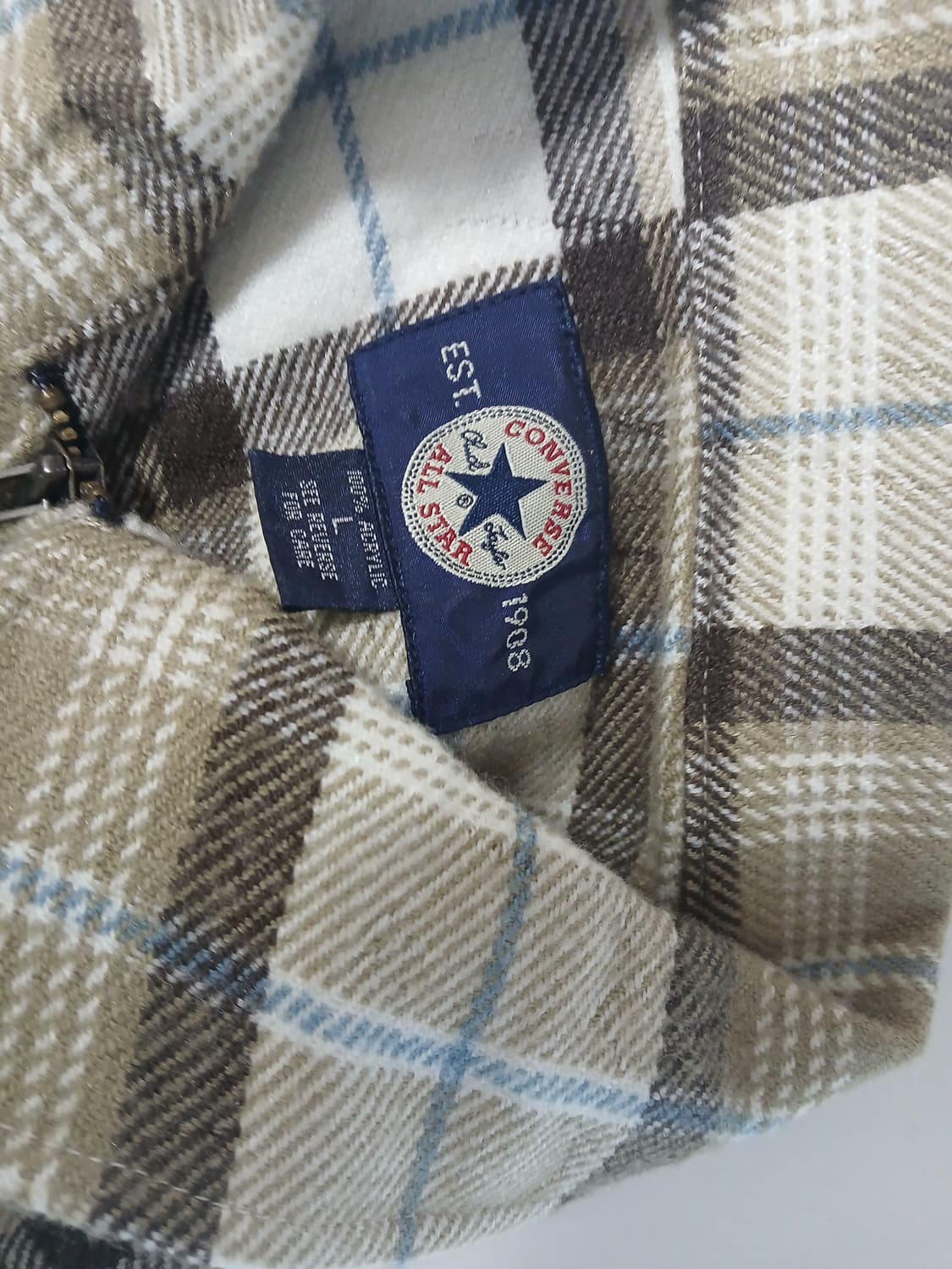 컨버스90s 체크 집업자켓 상품이미지2