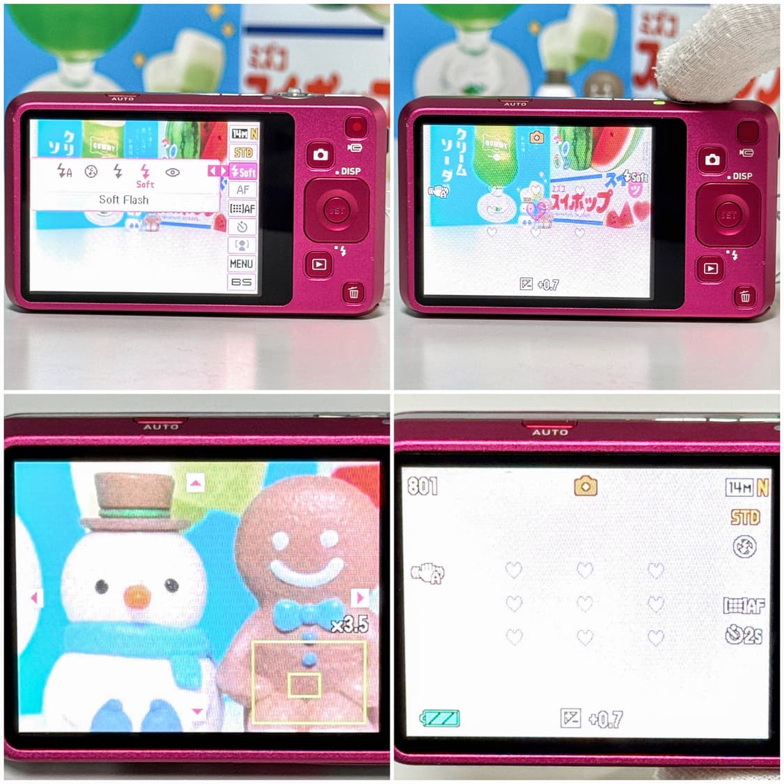 카시오 엑슬림 Z800 체리핑크 빈티지디카 상품이미지4