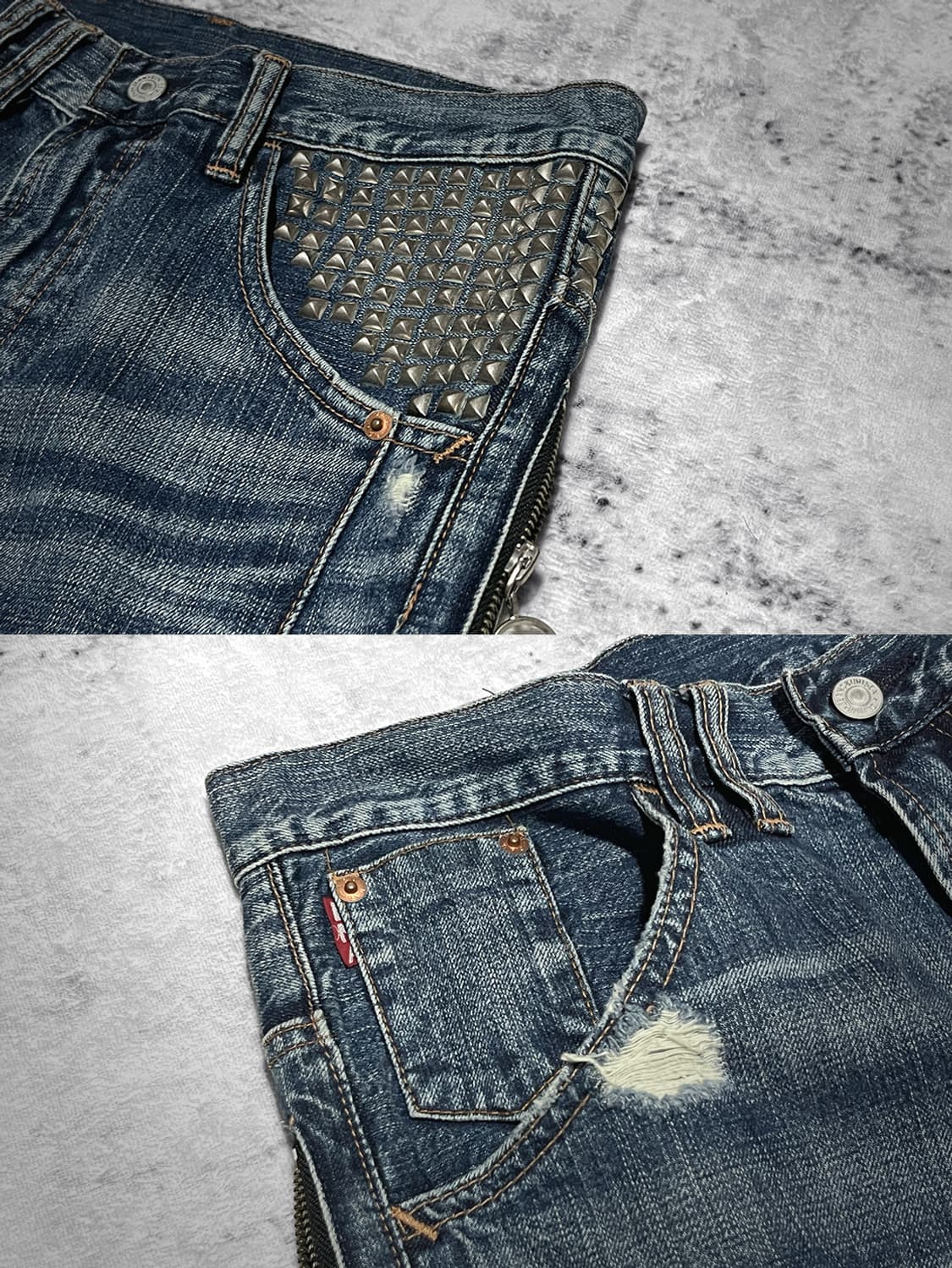 (RNA inc) 00s stud punk baggy 상품이미지3