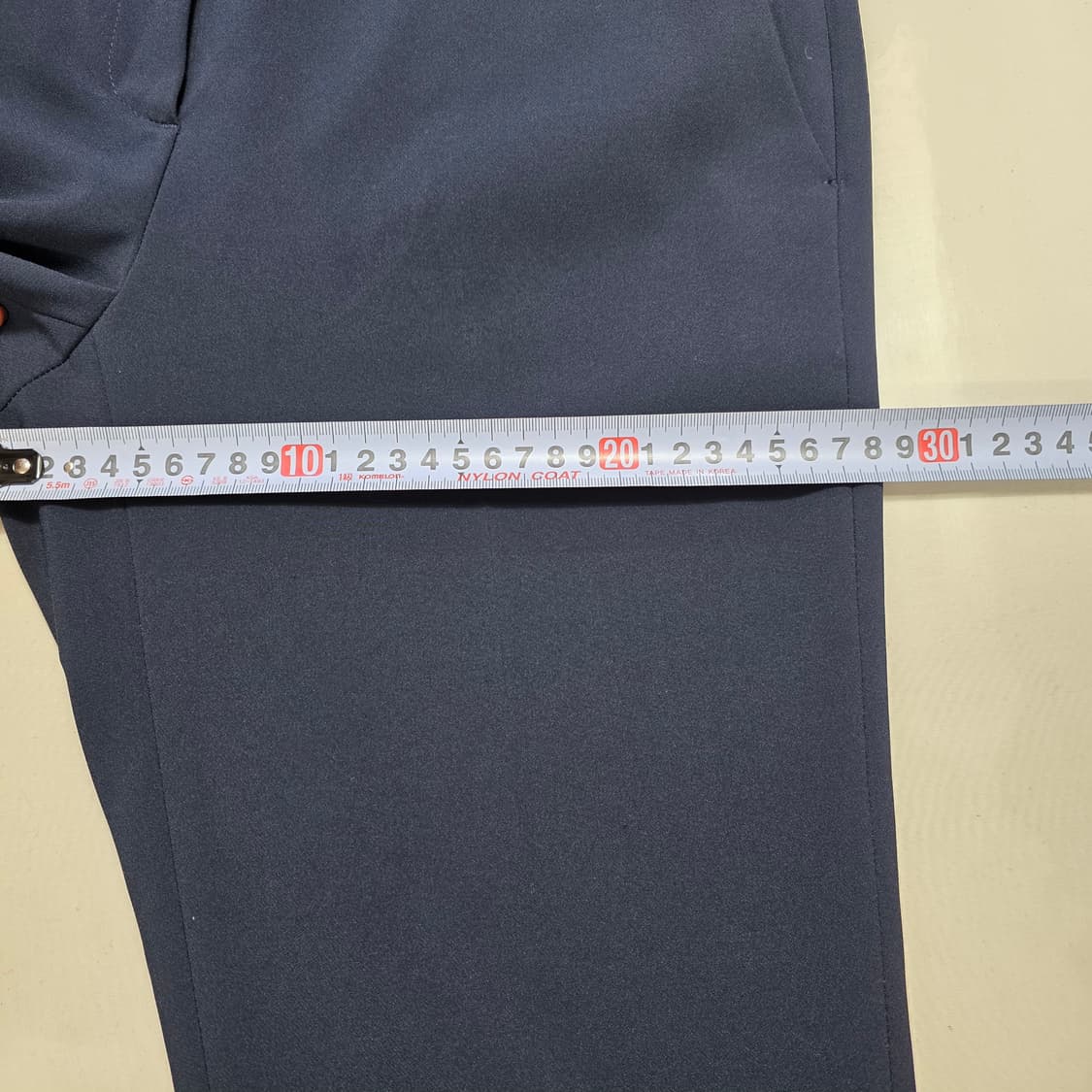 1176 헤지스 슬랙스 팬츠 네이비 70사이즈 여성 정장핏 상품이미지4