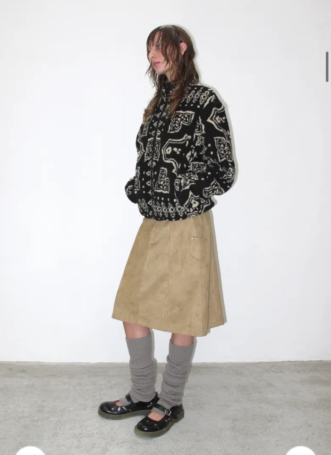 썬번프로젝트 Paisley Fleece Zip-up 플리스 집업 상품이미지3