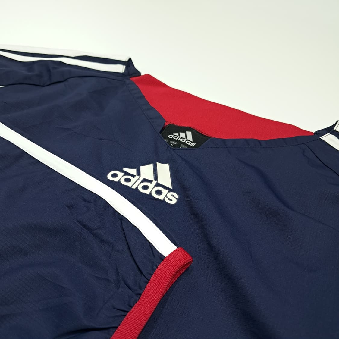CL971 M 아디다스 재팬한정 네이비 바람막이 웝업 아노락 상품이미지4