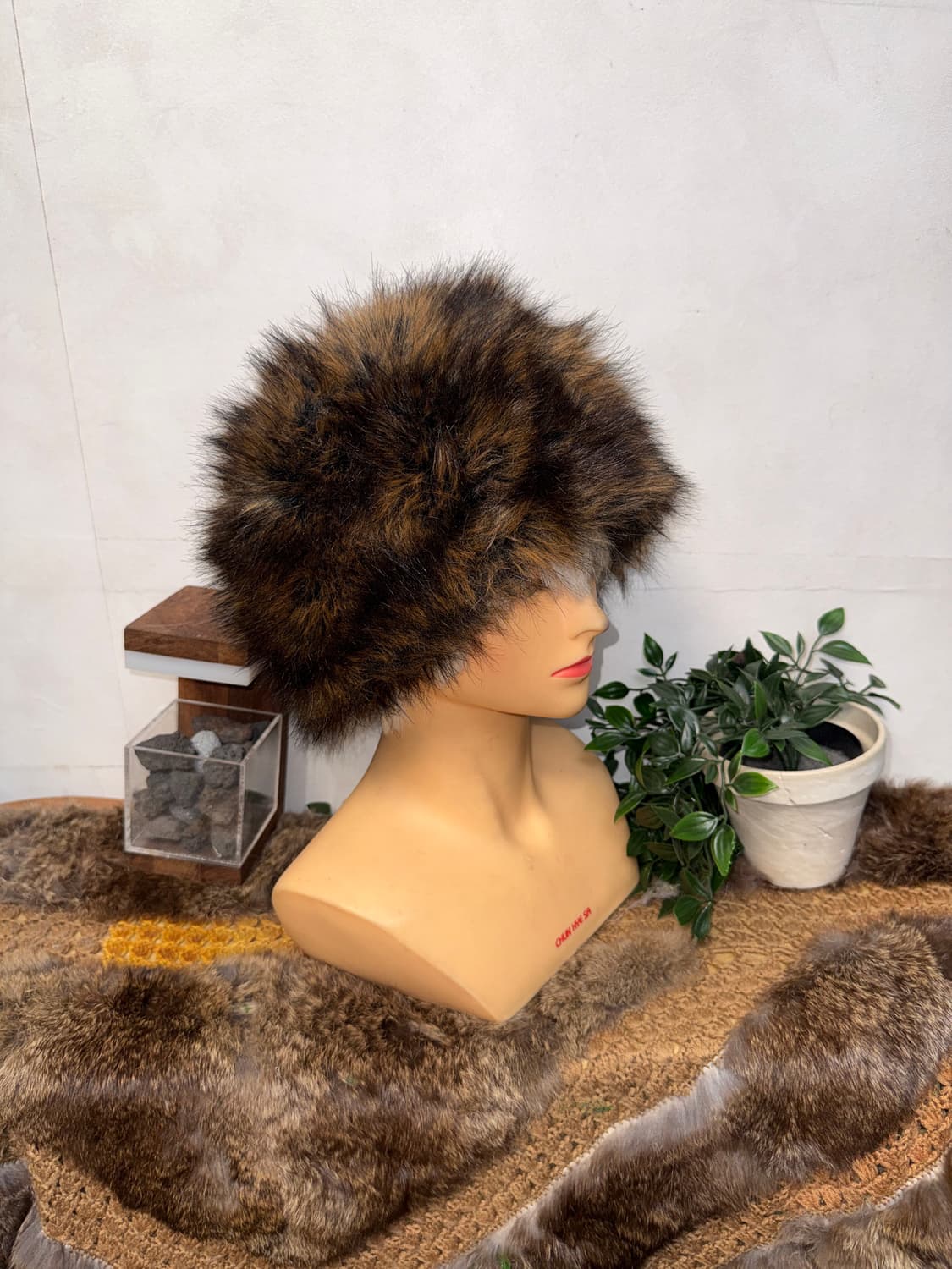 Mixed brown fur eskimo hat 상품이미지4