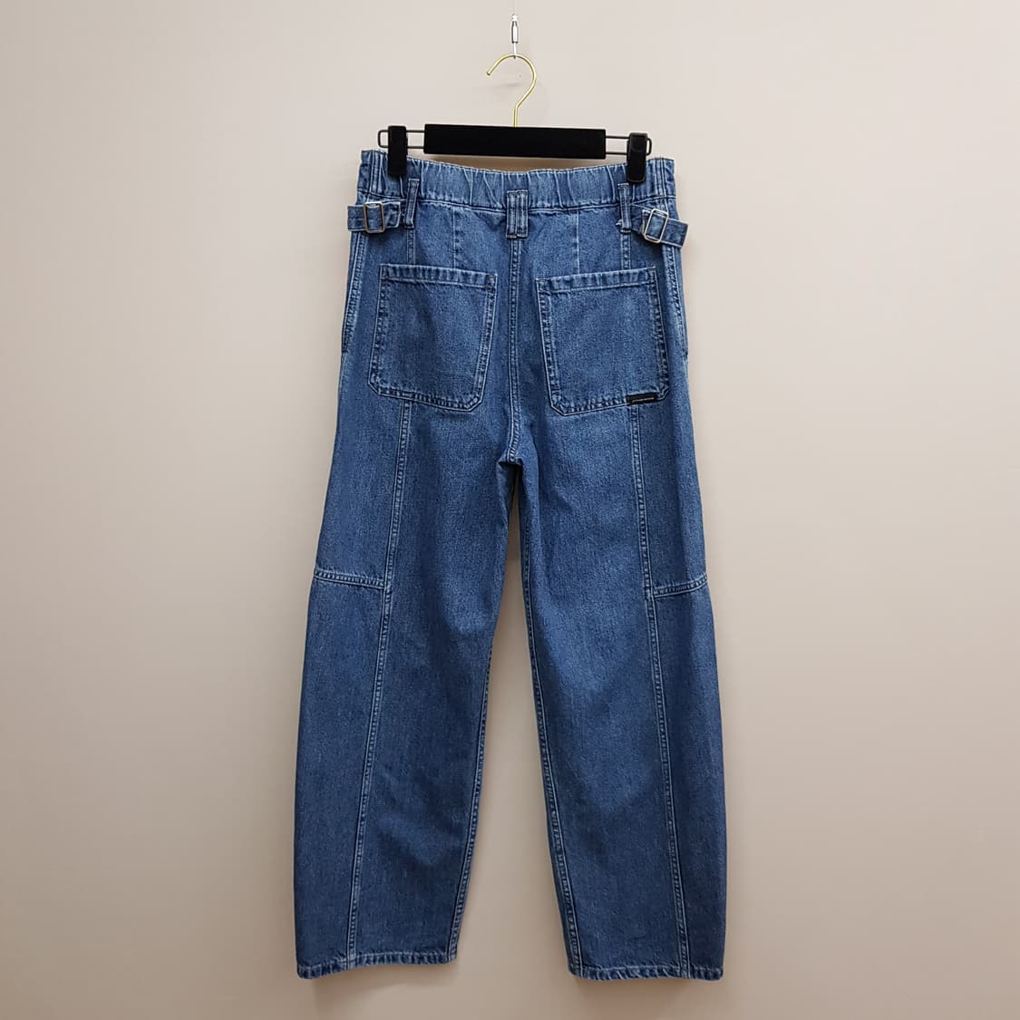 한섬 시스템 2022 벨티드 와이드 데님 팬츠  64-94사이즈 상품이미지4