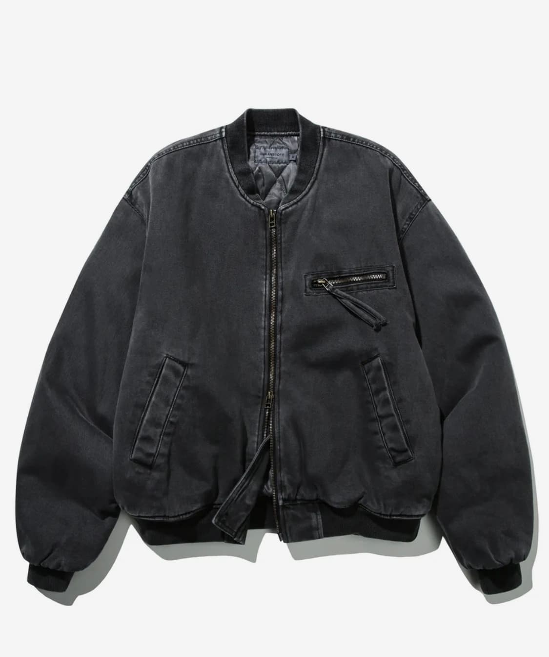 어반스터프 가먼트 다잉 봄버 점퍼 (챠콜) M  상품이미지1