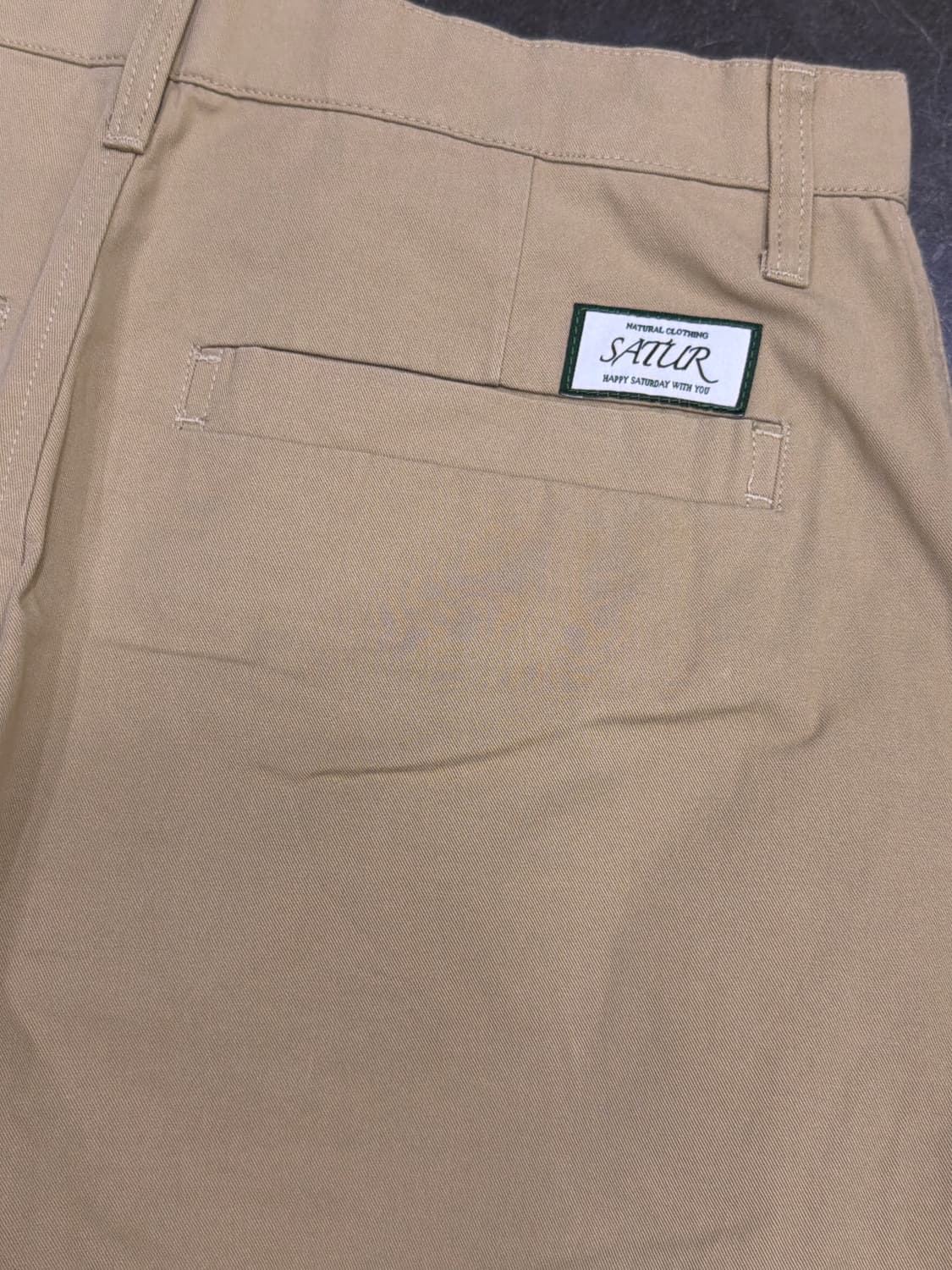 세터 와이드 2 핀턱 와이드핏 치노팬츠 베이지 M 상품이미지7