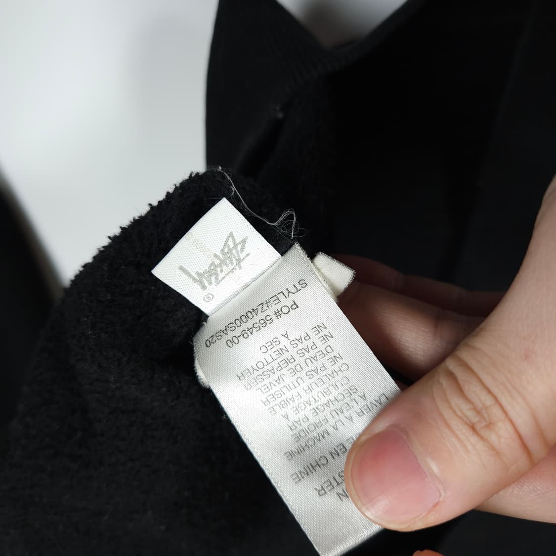 스투시 빅로고 후드티 블랙 상품이미지7