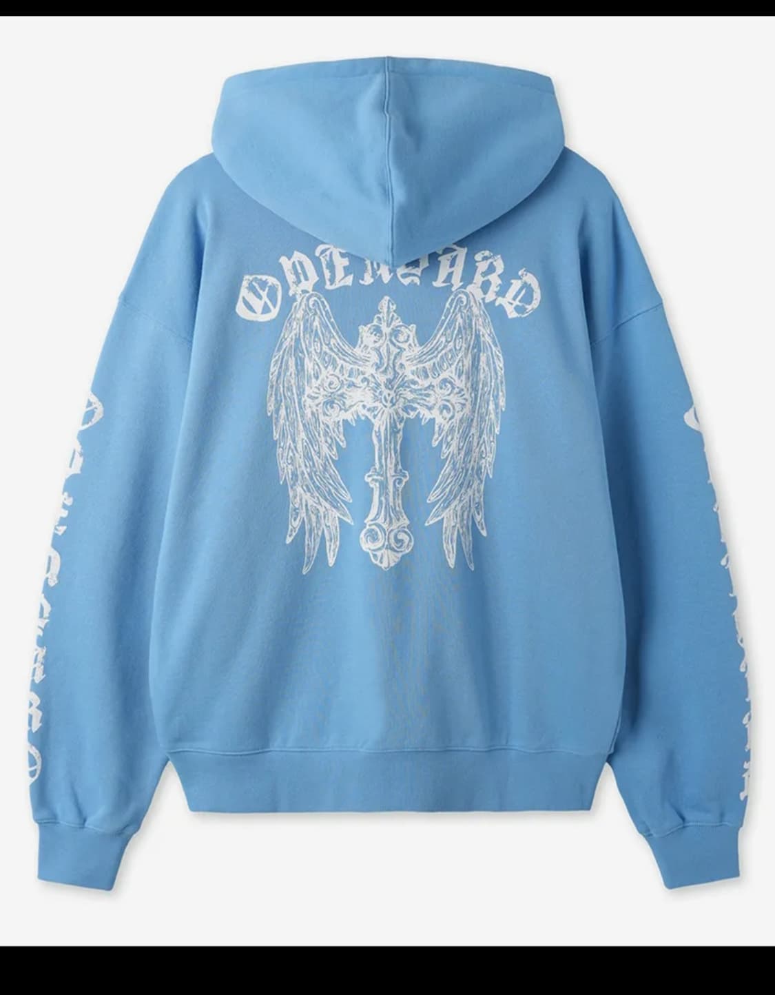 OY Gothic cross 후드집업 라이트 블루 M 상품이미지2