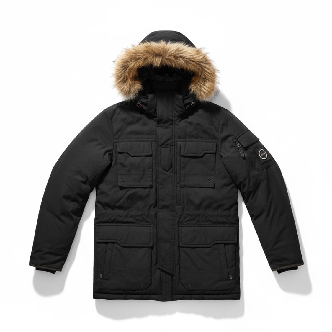 빈폴 구스다운 블랙 후드 패딩 점퍼 상품이미지1