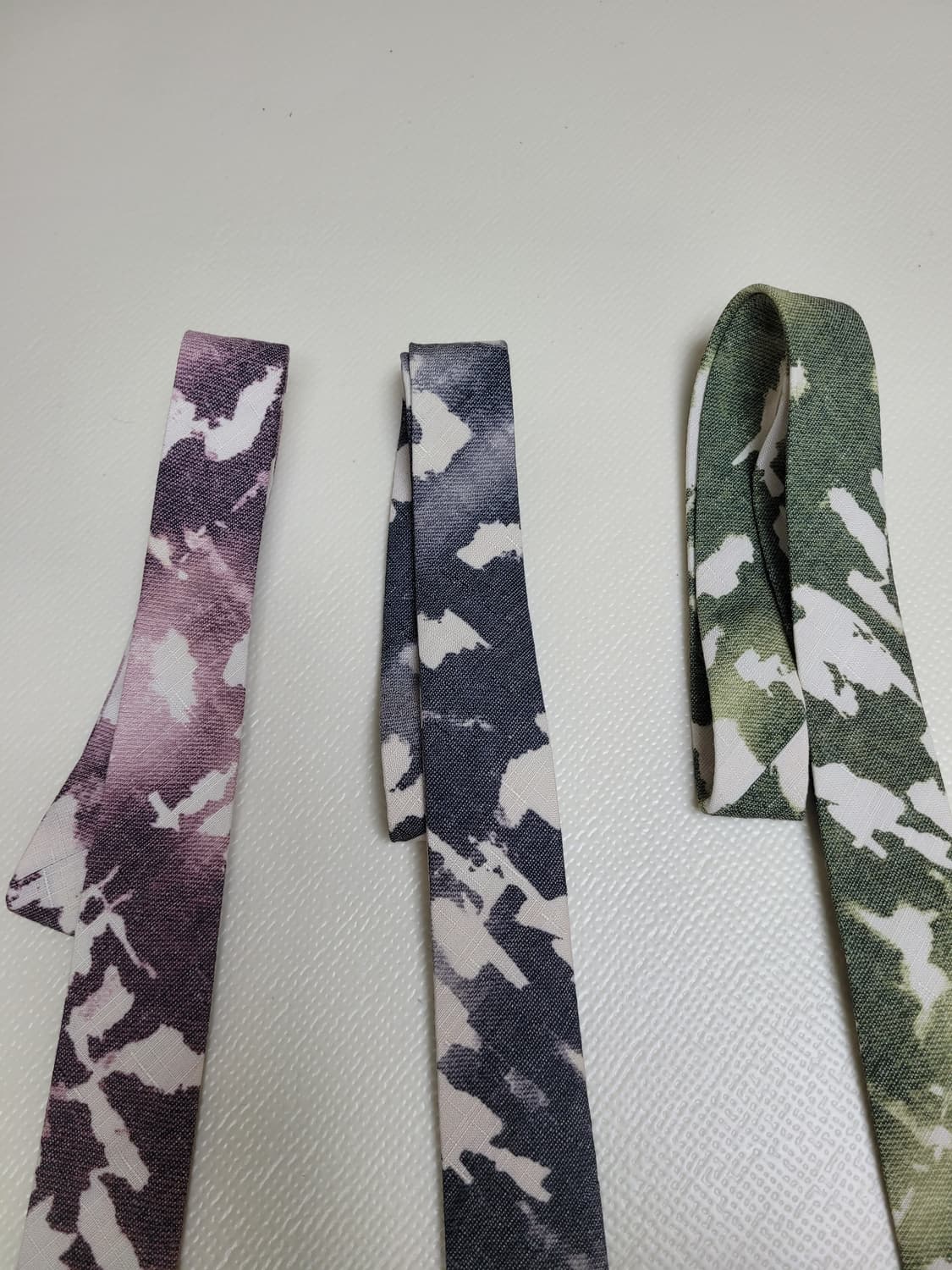 넥타이 3종 (까모패턴 퍼플, 그레이, 그린)  상품이미지3