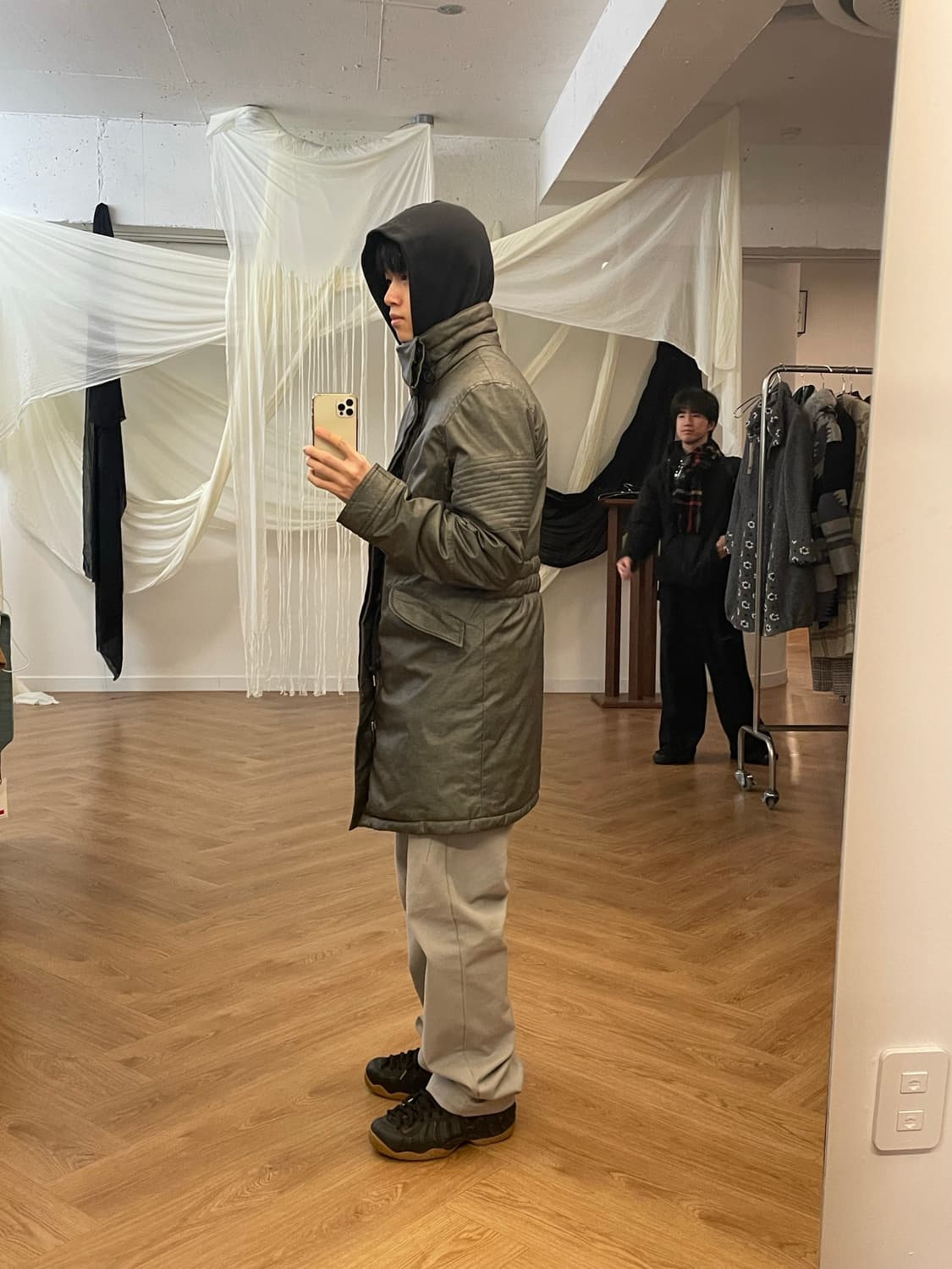 헬무트 랭 아카이브 하이넥 코트 자켓 패딩 긴급판매 이머전시 상품이미지2