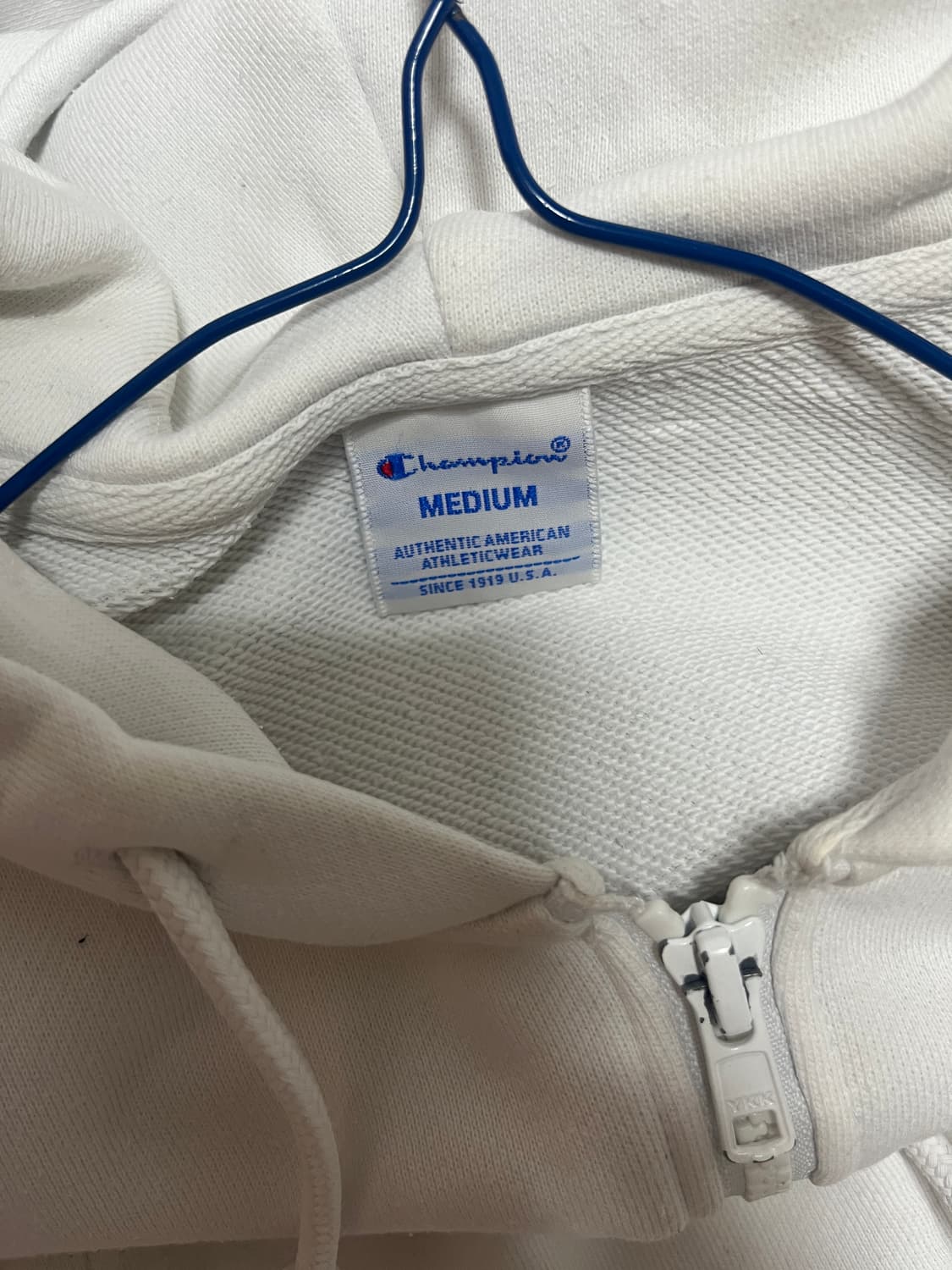 챔피온 흰색 후드집업 상품이미지3