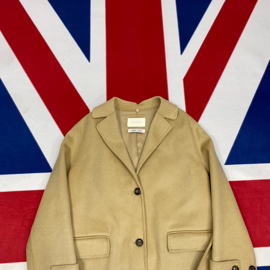 빈티지 울 핸드메이드 롱코트 여성free 상품이미지3