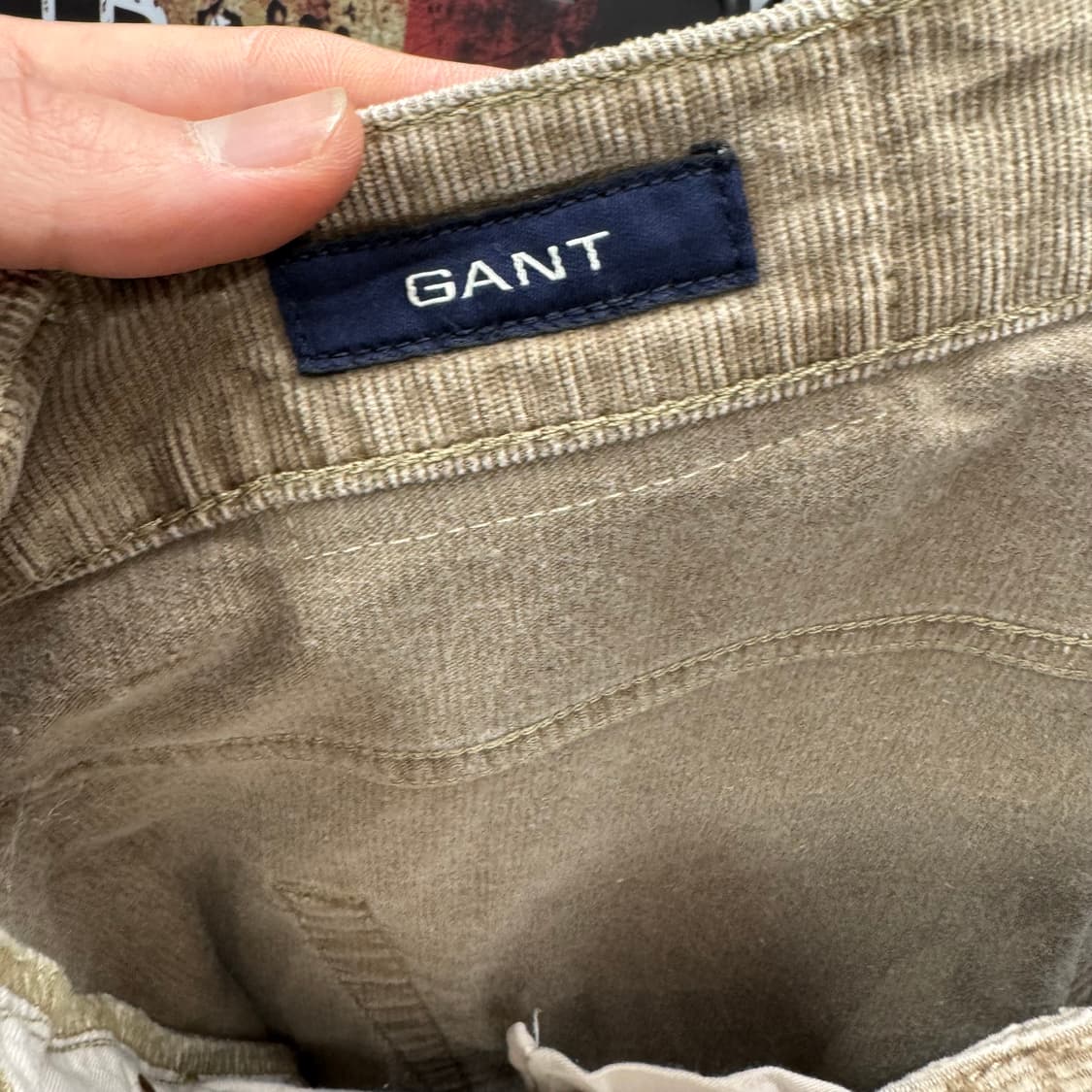 GANT 간트 빈티지 코튼 팬츠 전면 포켓 로고 포인트 베이지 상품이미지7